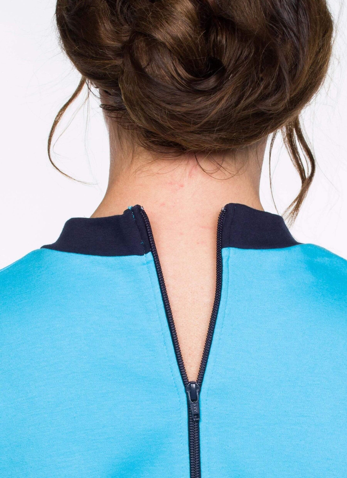 Unisex Jumpsuit: Short Sleeves and leggings with a zip up the back (4333)