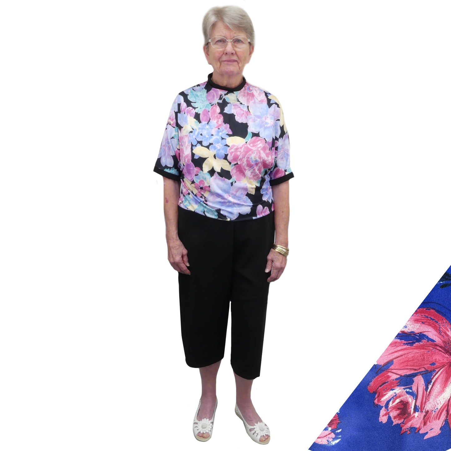 Women's 3/4 Length All-in-One Daywear Jumpsuit - M020