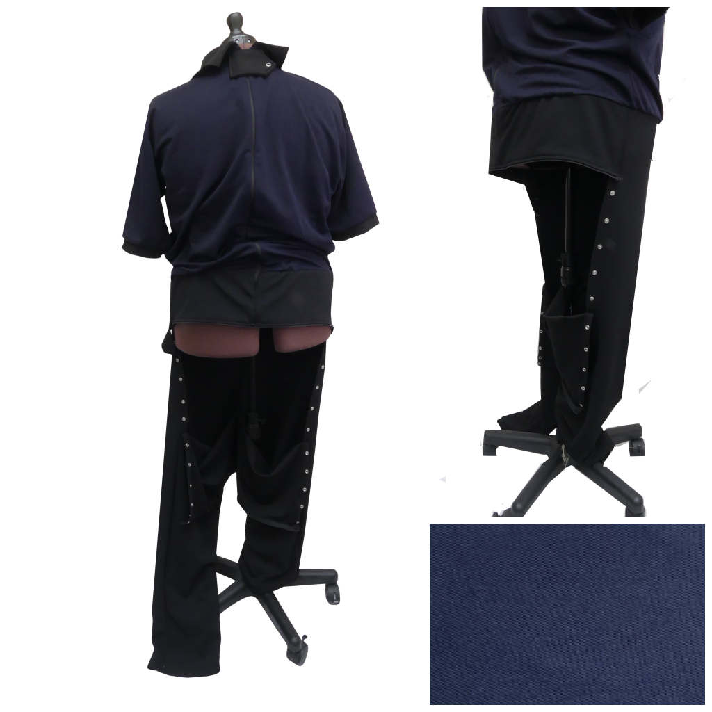 Men's Adaptive Clothing: All-in-One Polo Shirt and Trousers - M031