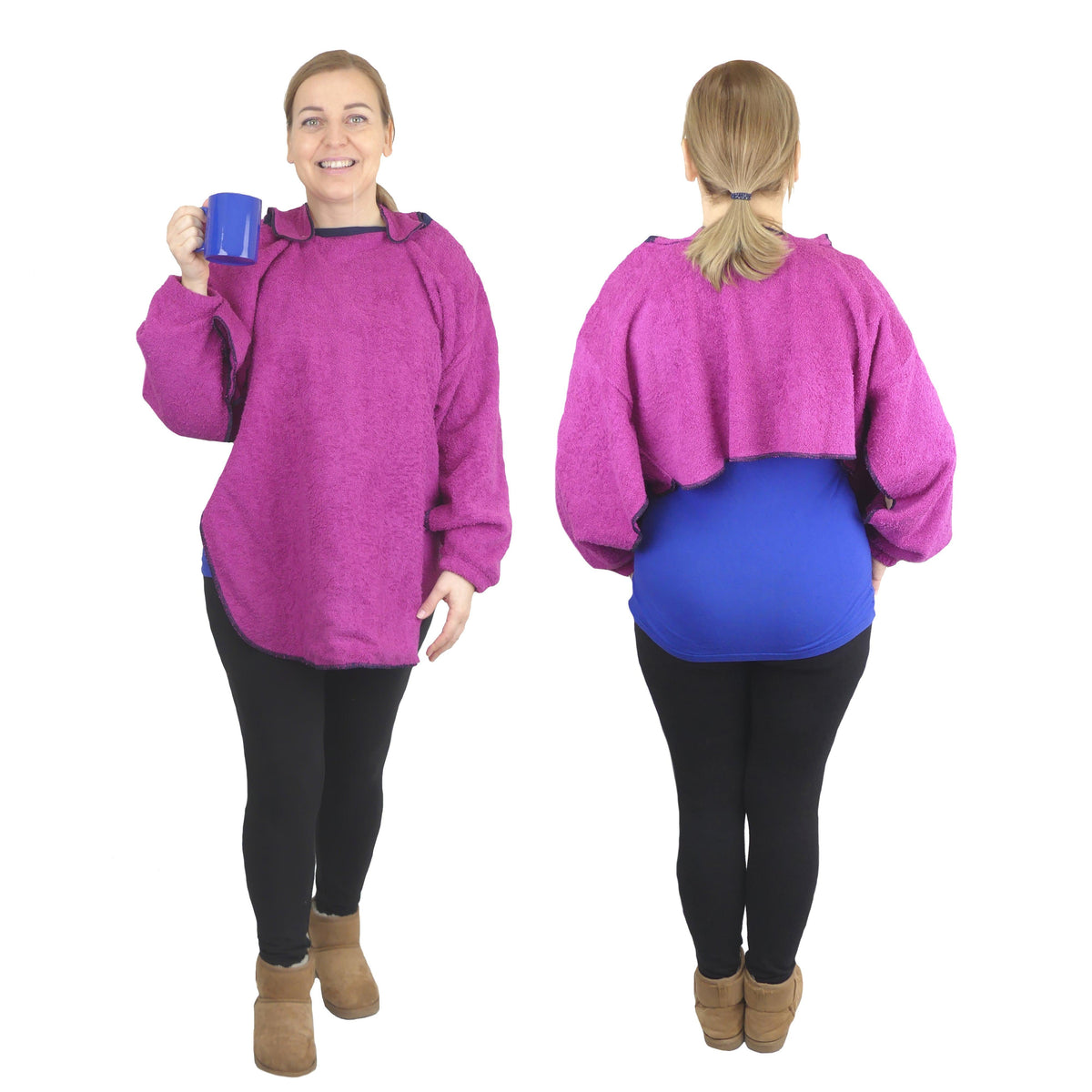 Eating and Drinking Aids: Towelling Feeding Cape with Waterproof Backing - M027 - MEDORIS