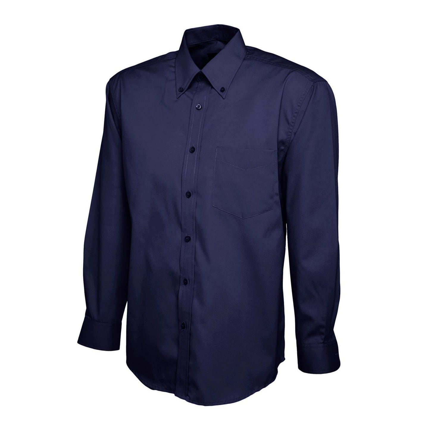 Men's Adaptive Clothing: Oxford Long Sleeve Shirt with Touch Close Fastenings - M201