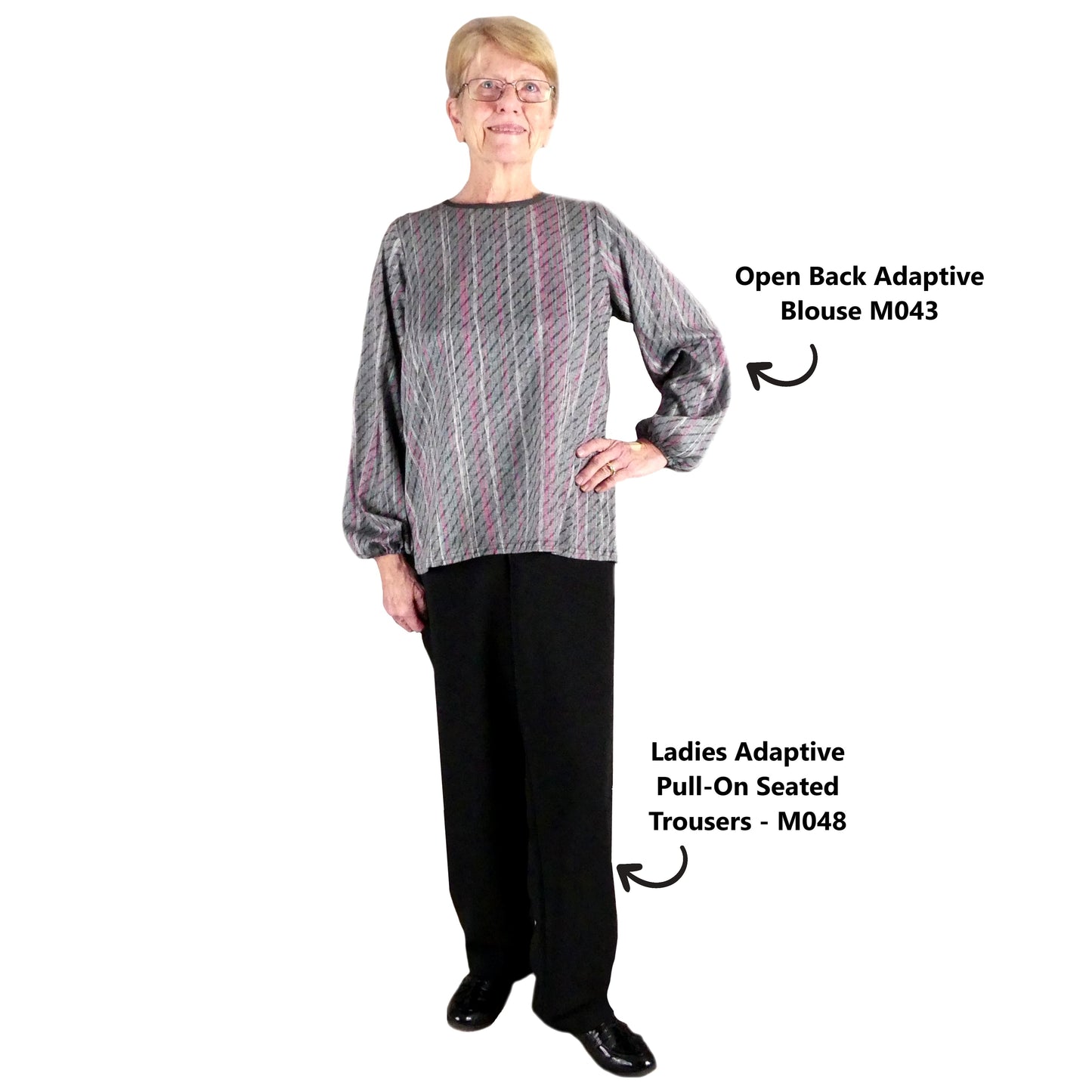 Women's Pull-On Seated Trousers - M048