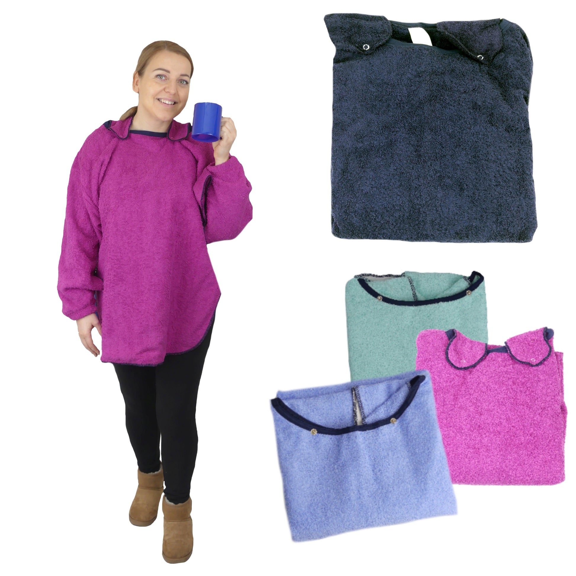 Eating and Drinking Aids: Towelling Feeding Cape with Waterproof Backing - M027 - MEDORIS