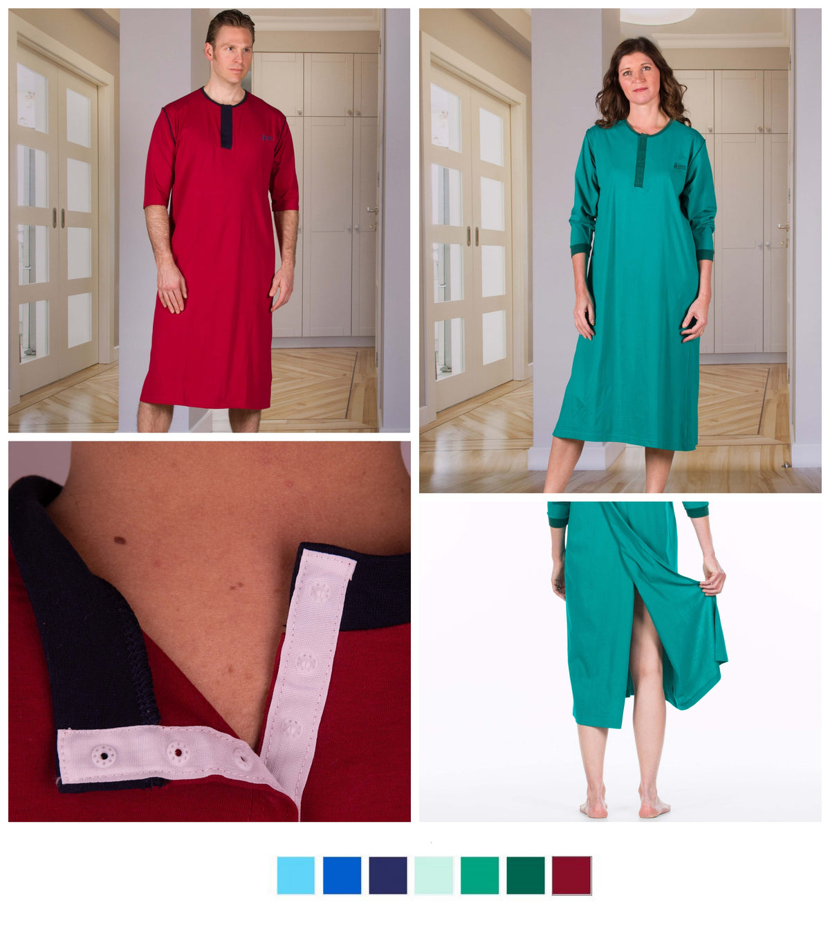 Nightshirt Unisex with 3/4 Sleeves (4340)