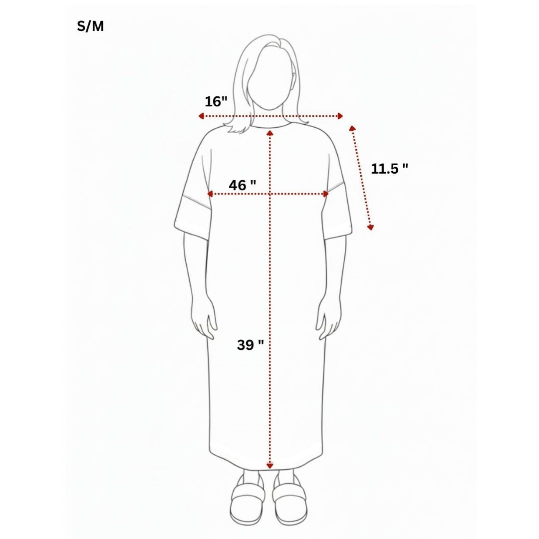 Unisex Adaptive Clothing: Complete Open Back Dri-Me Towelling Shower Robe - M176