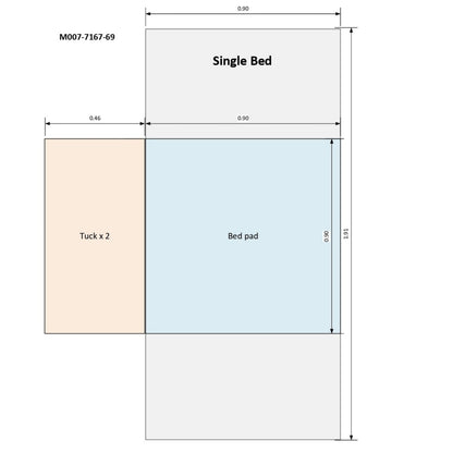 Washable Incontinence Bed Pad and Protector - M007