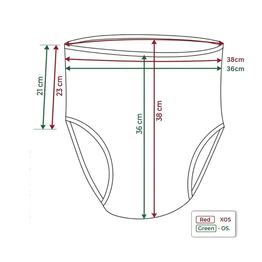 Continence and Bed Protection: Ladies 100% Cotton Eyelet Knickers - M075