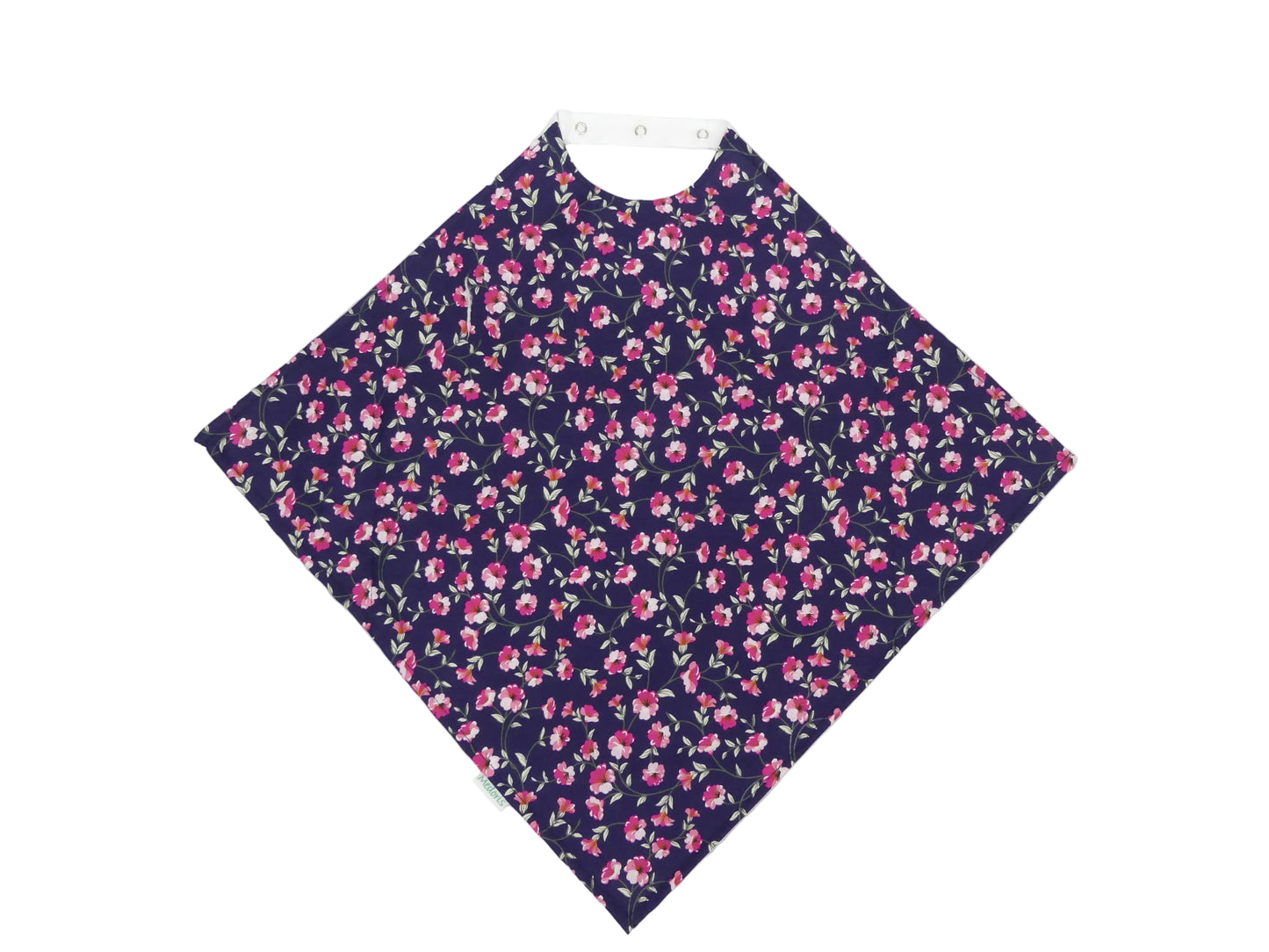 Catchkin Napkin: Adult Bib With Half Width Waterproof Back and Poppers - M015