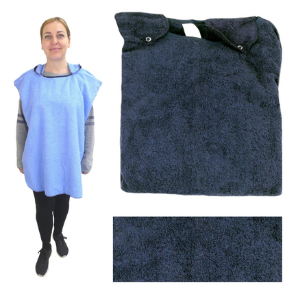 Eating and Drinking Aids: Towelling Feeding Cape with Waterproof Backing - M027