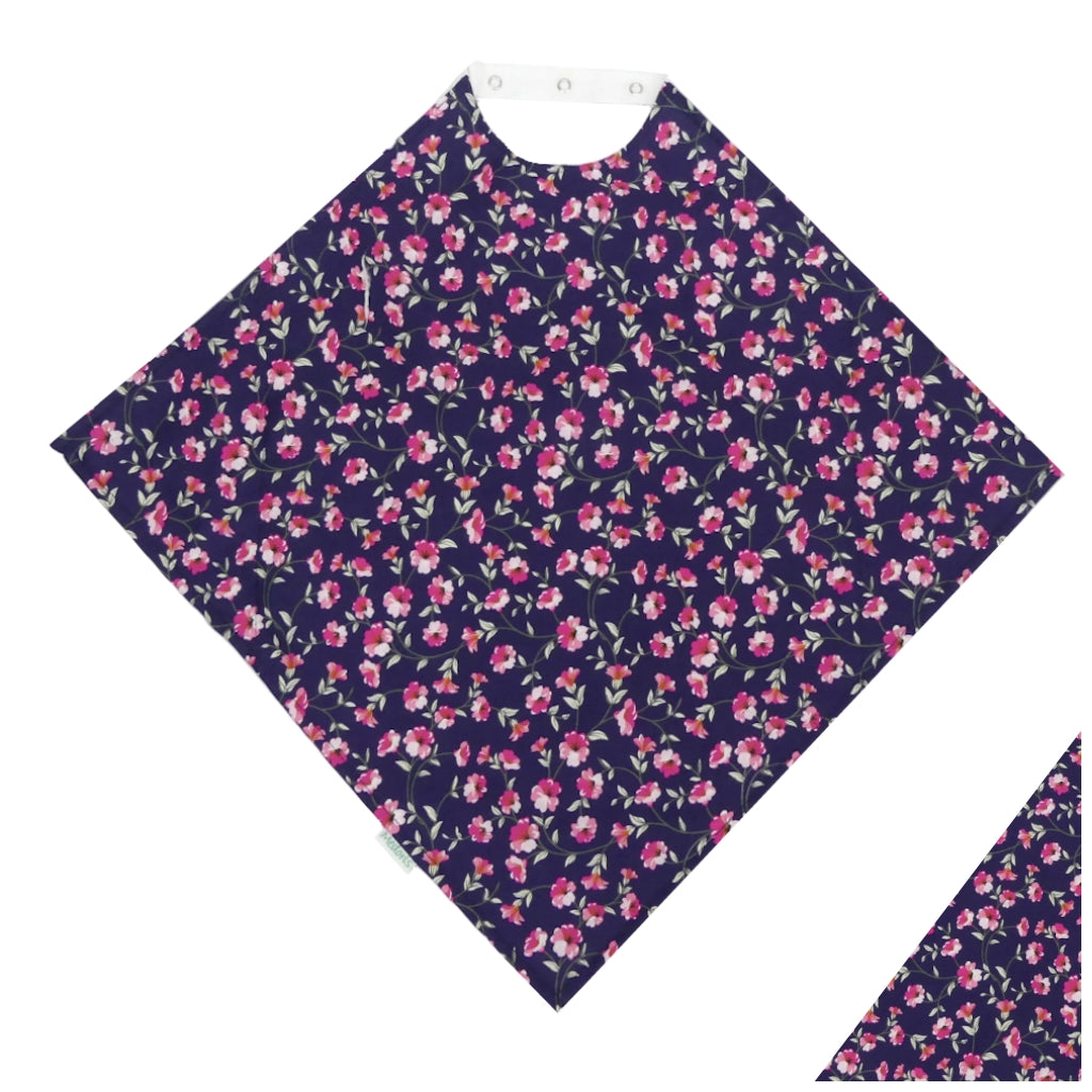 Catchkin Napkin: Adult Bib With Full Width Waterproof Back and Poppers - M016
