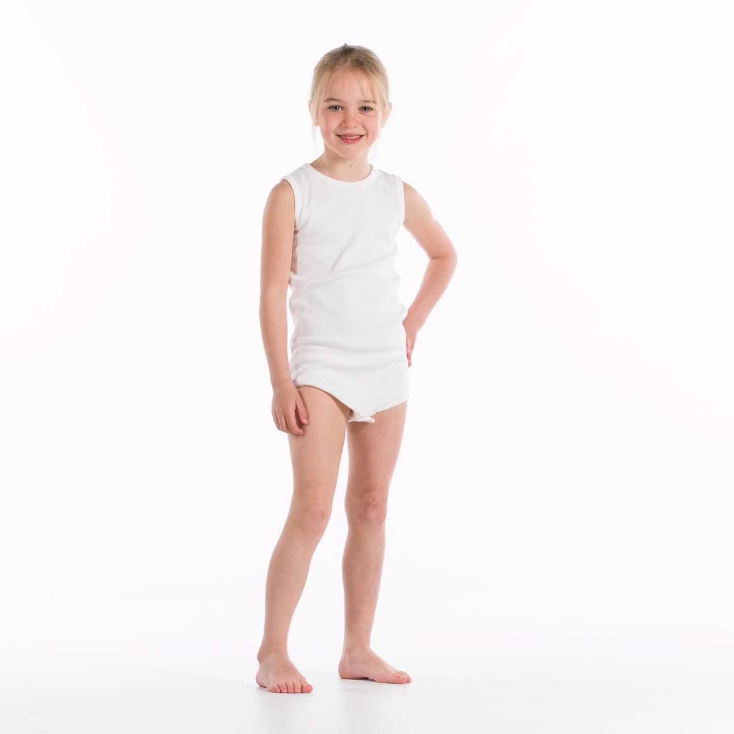Children's Bodysuit with Popper Closure in the Crotch (4021)