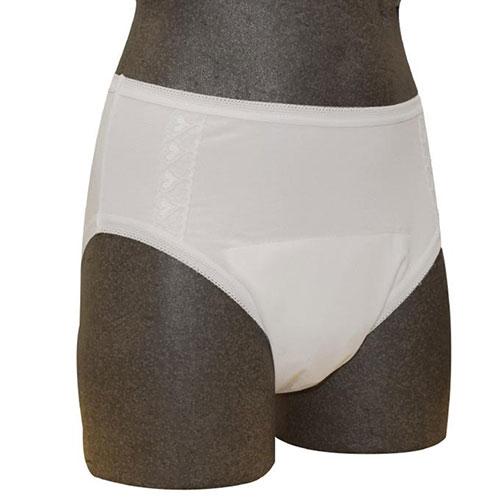 Ladies Washable Incontinence Mini Brief-White- A011 | Pack of 1