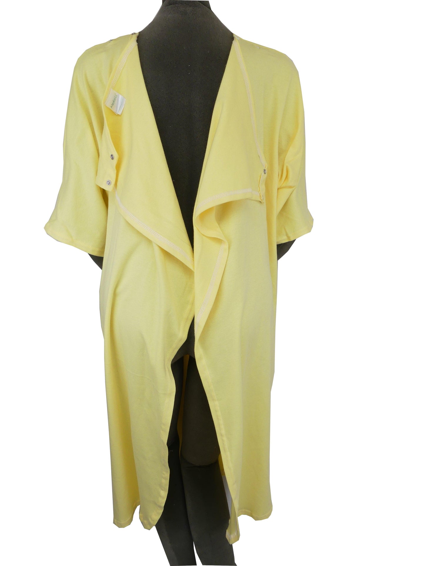 Women's Adaptive Nightwear: 100% Cotton Interlock Completely Open Back Nightgown - M080 - MEDORIS