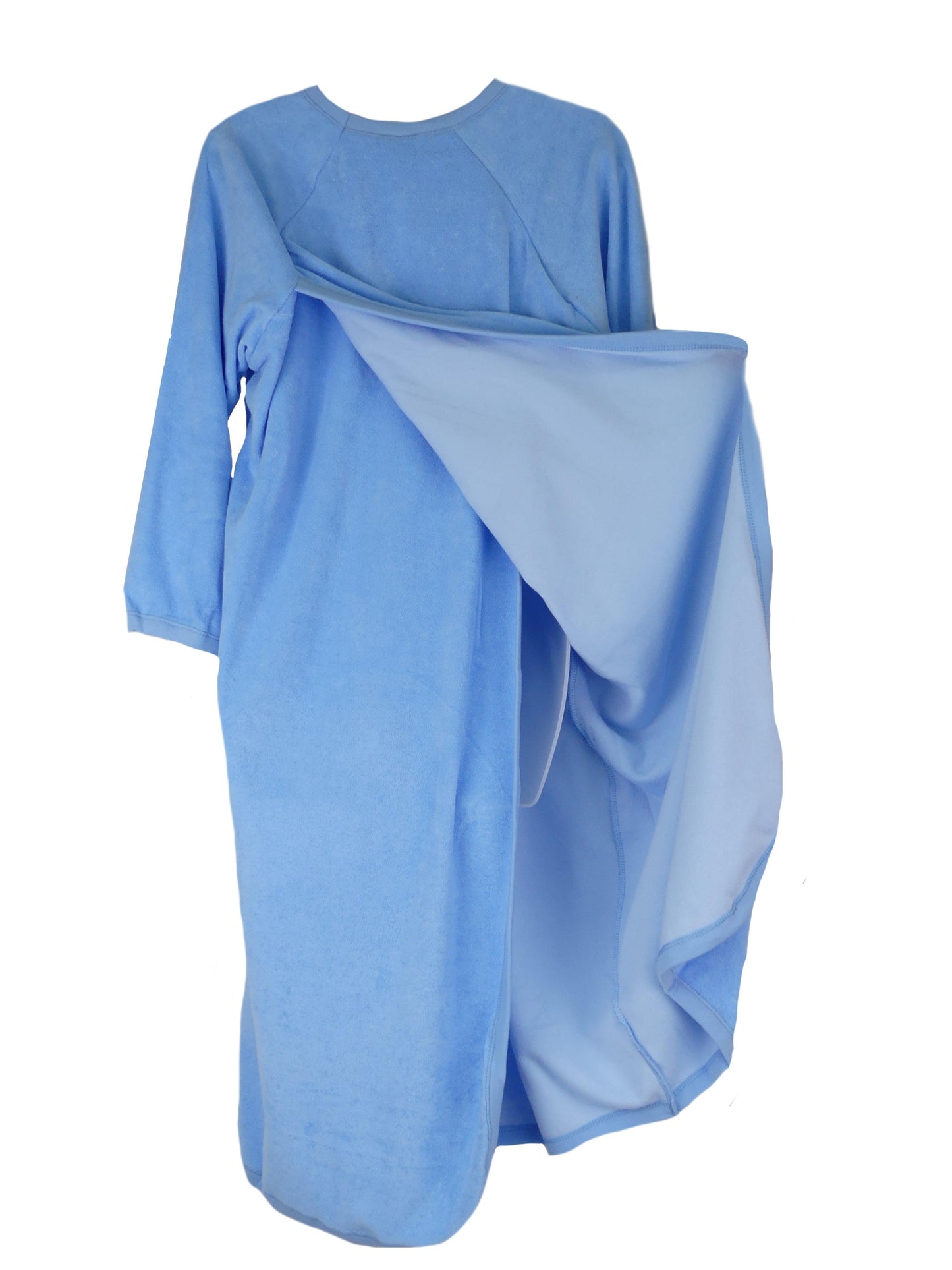 Women's Adaptive Nightwear: 100% Cotton Open Back Nightgown - M003