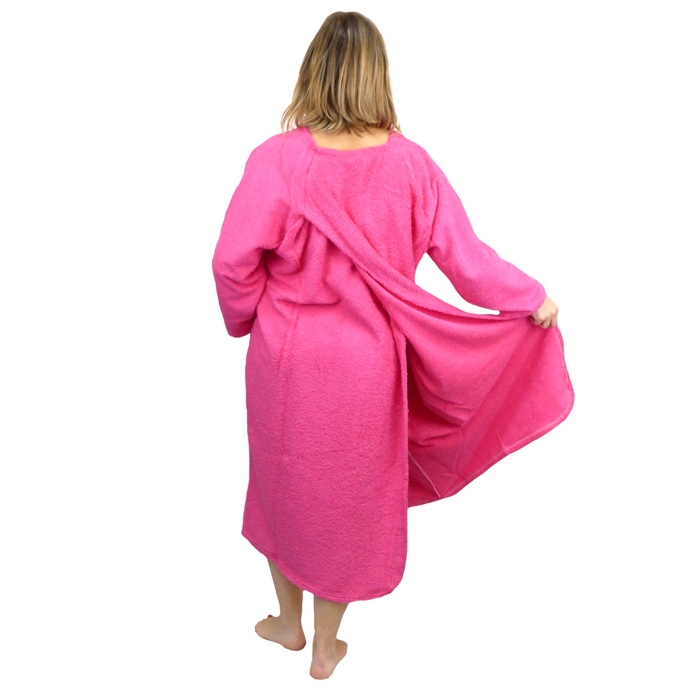 Unisex Adaptive Clothing: Over-The-Head Dri-Me Towelling Shower Robe ...