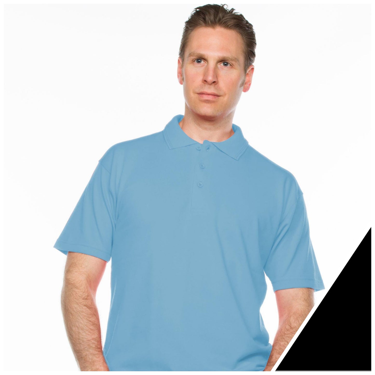 Men's Classic Polo Shirt with Full Back Opening ( 4251)