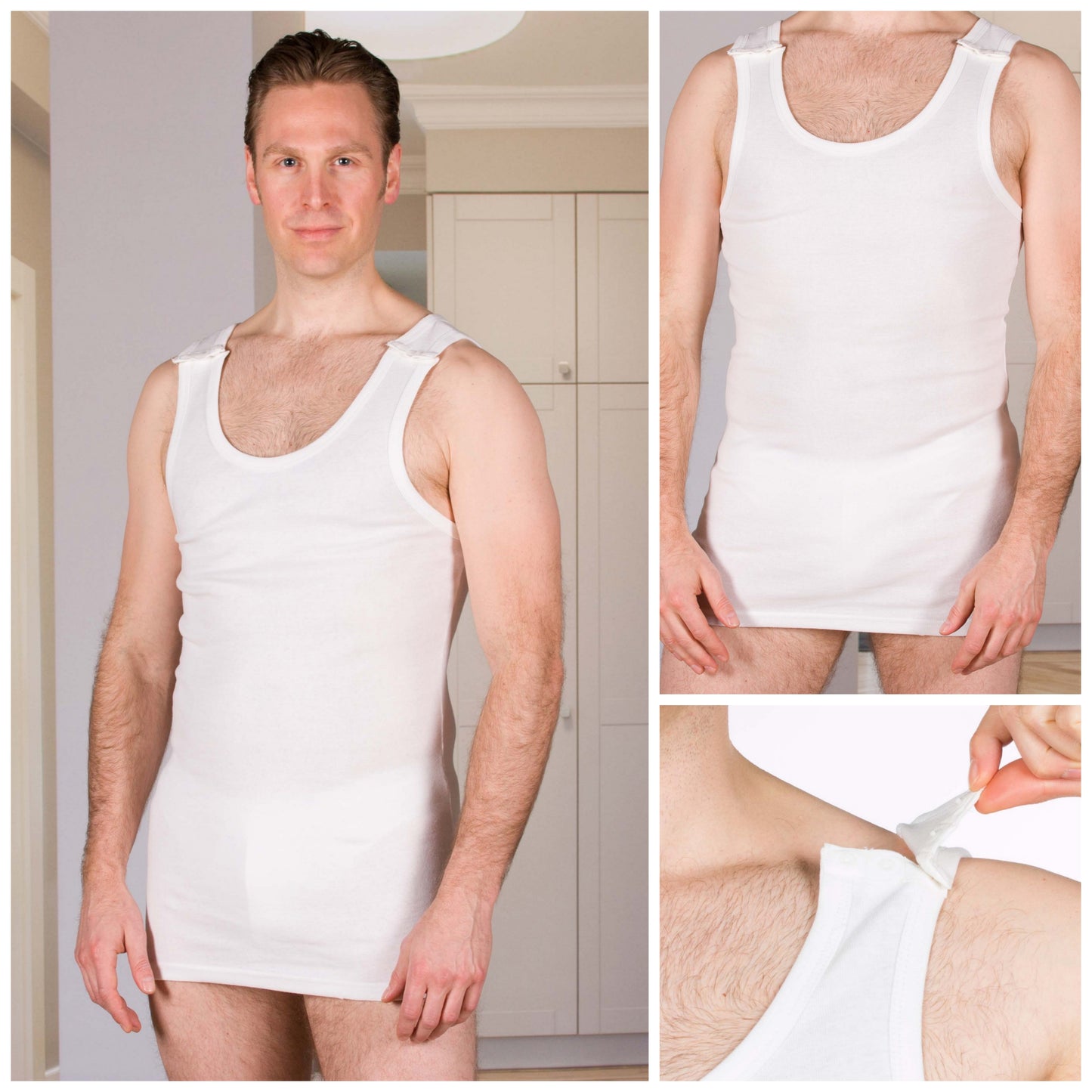 Men's Undershirt-White (4211)