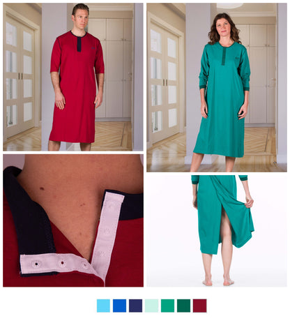 Nightshirt Unisex with 3/4 Sleeves (4340)